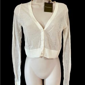 NEW Tommy Bahama  XS Extra Small  Lightweight Mesh See Through Cardigan Sweater